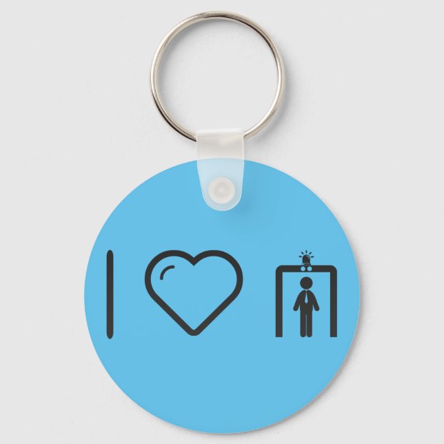 I Love TSA Keychain (Front)