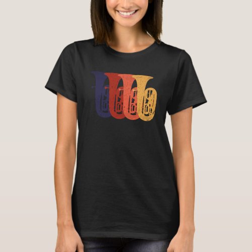 I Love Tuba instrument T_Shirt