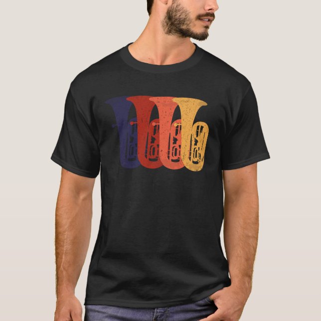 I Love Tuba instrument T-Shirt (Front)