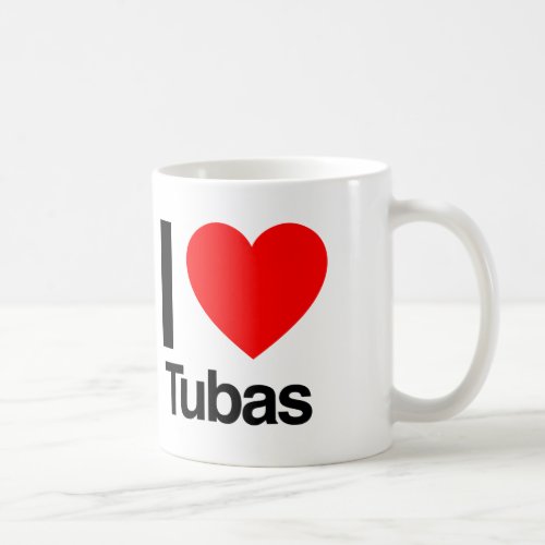 i love tubas coffee mug