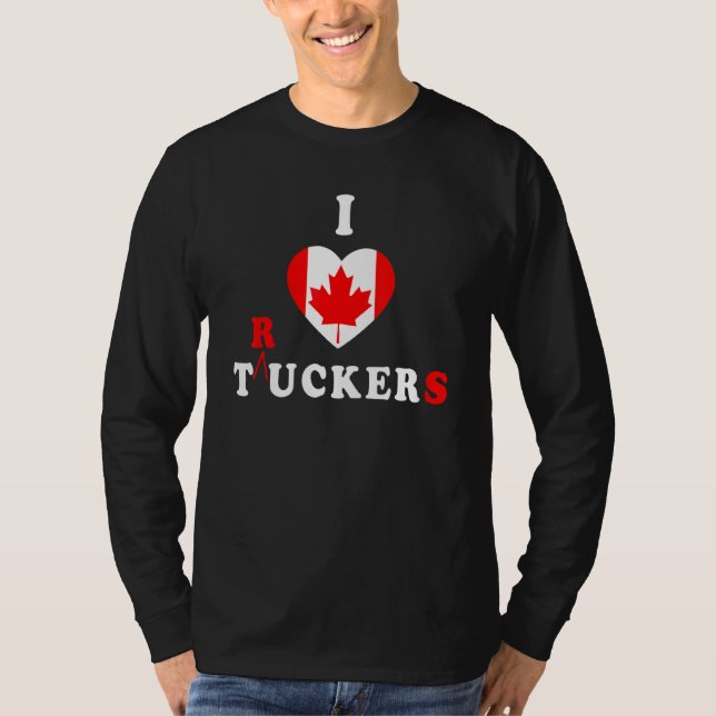 I Love Tucker Funny Trucker Freedom Convoy 2022 Me T-Shirt (Front)