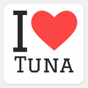 I love tuna square sticker
