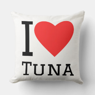 I love tuna throw pillow