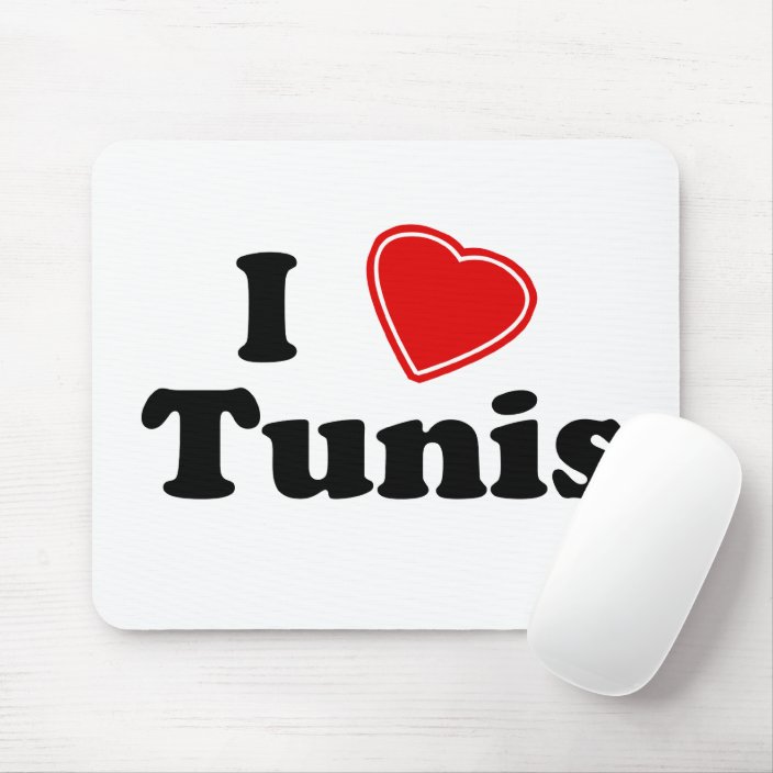 I Love Tunis Mouse Pad