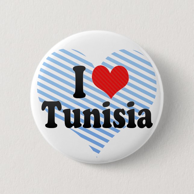 I Love Tunisia Button (Front)