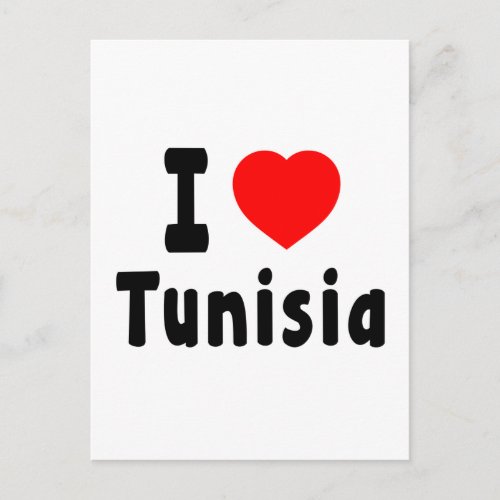 I Love Tunisia Postcard