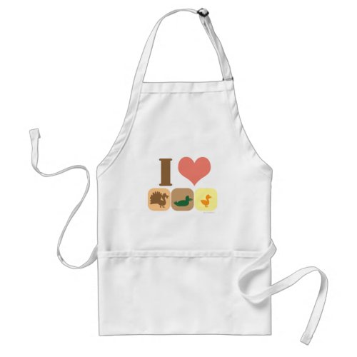 I Love Turducken Adult Apron