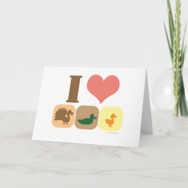 I Love Turducken! Holiday Card (Front)