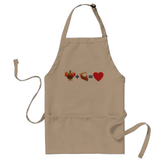 I Love Turkey and Pumpkin Pie Adult Apron