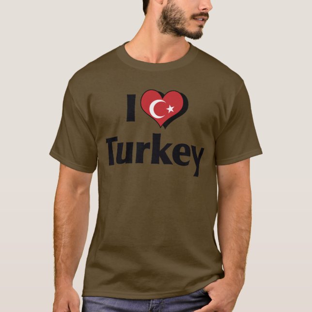 I Love Turkey Flag Shirt (Front)