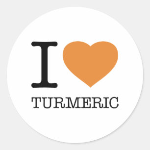 I LOVE TURMERIC CLASSIC ROUND STICKER