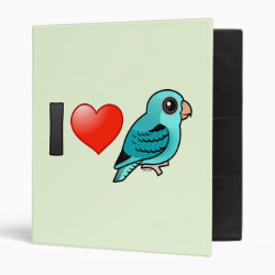I Love Turquoise Linnies Avery Signature Binder 8.5x11