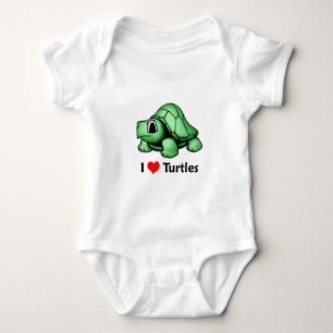 I love Turtles Baby Bodysuit