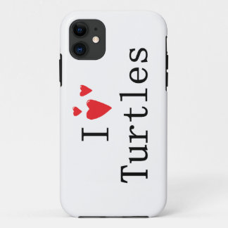 I Love Turtles iPhone 11 Case