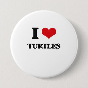 I love Turtles Pinback Button