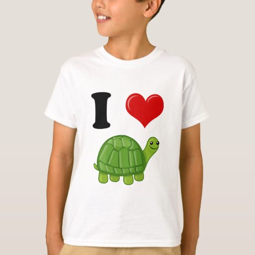 I Love Turtles T_Shirt