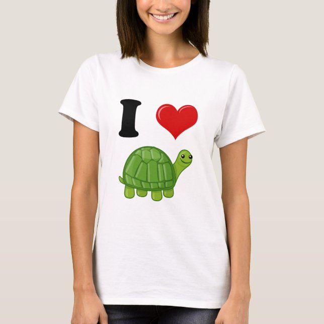 I Love Turtles T-Shirt (Front)