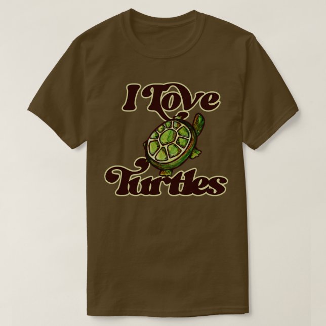 I love Turtles T-Shirt (Design Front)