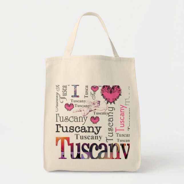 I love Tuscany Tote Bag (Front)
