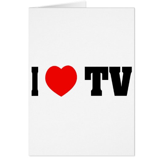 I Love TV Cards (Front)