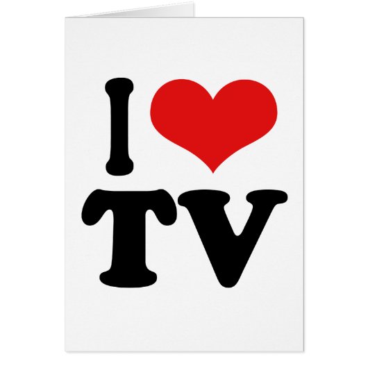 I Love TV Cards (Front)