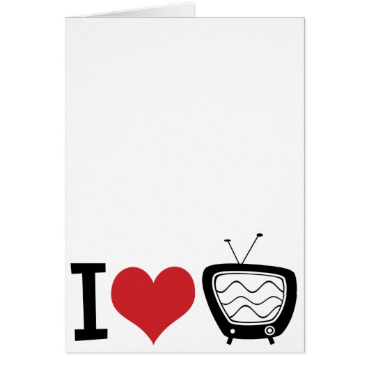 I Love TV Cards (Front)