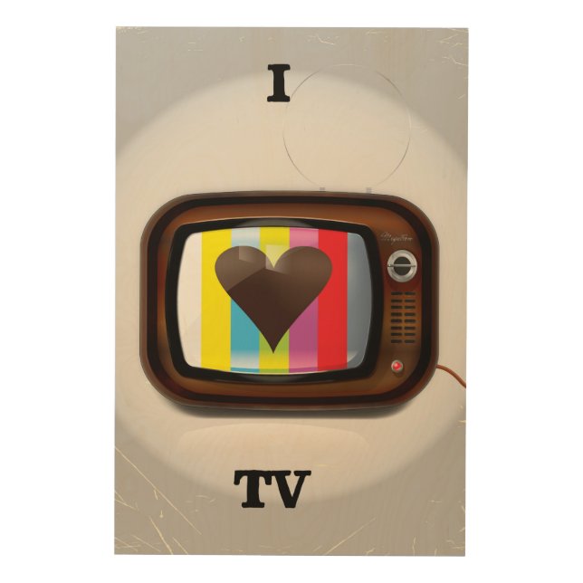 I love Tv cartoon poster (Front)