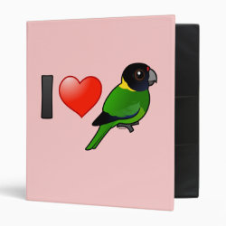 I Love Twenty-eight Parrots Avery Signature Binder 8.5x11