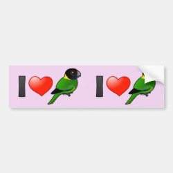 I Love Twenty-eight Parrots Bumper Sticker