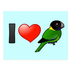 I Love Twenty-eight Parrots Postcard