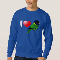 I Love Twenty-eight Parrots Men's Basic Sweatshirt