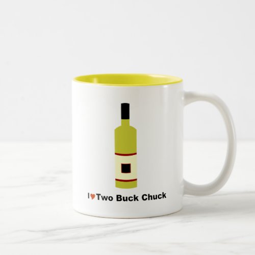 I Love Two Buck Chuck Two_Tone Coffee Mug