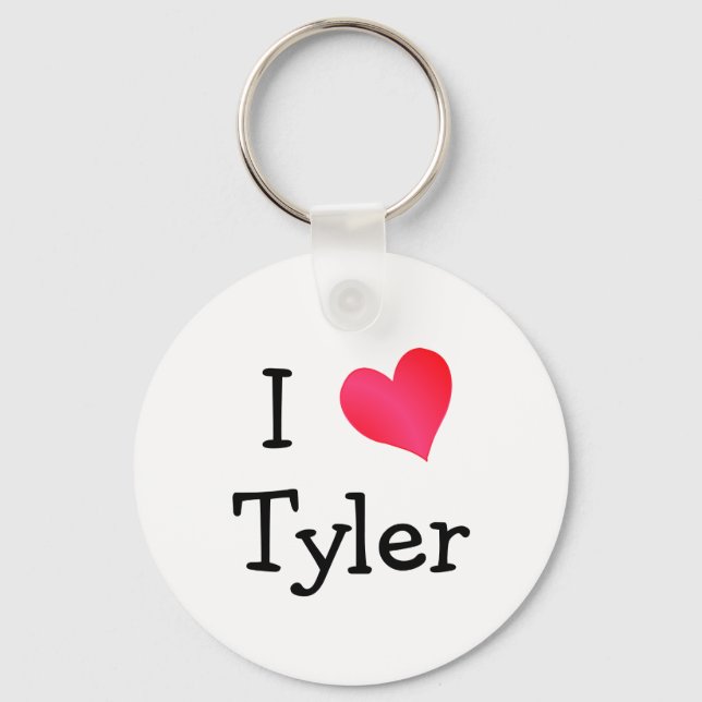 I Love Tyler Keychain (Front)
