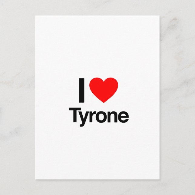 i love tyrone postcard (Front)