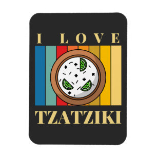 i love tzatziki greek food Greece souvenier  Magnet