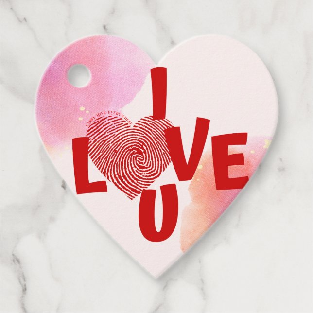 i love u favor tags (Front)