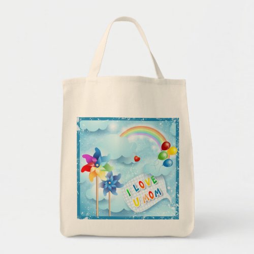 I love U mom Tote Bag