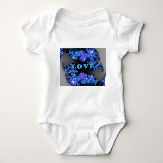 I Love U.png Baby Bodysuit (Front)