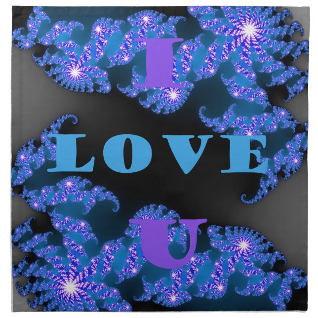 I Love U.png Cloth Napkin (Front)