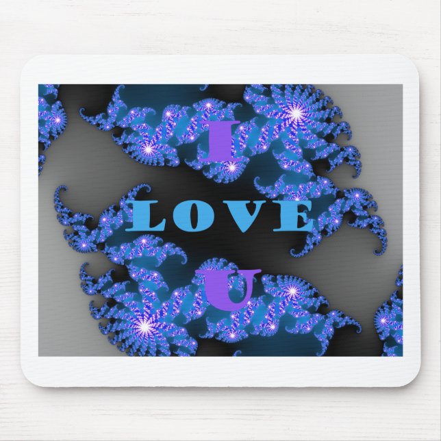 I Love U.png Mouse Pad (Front)