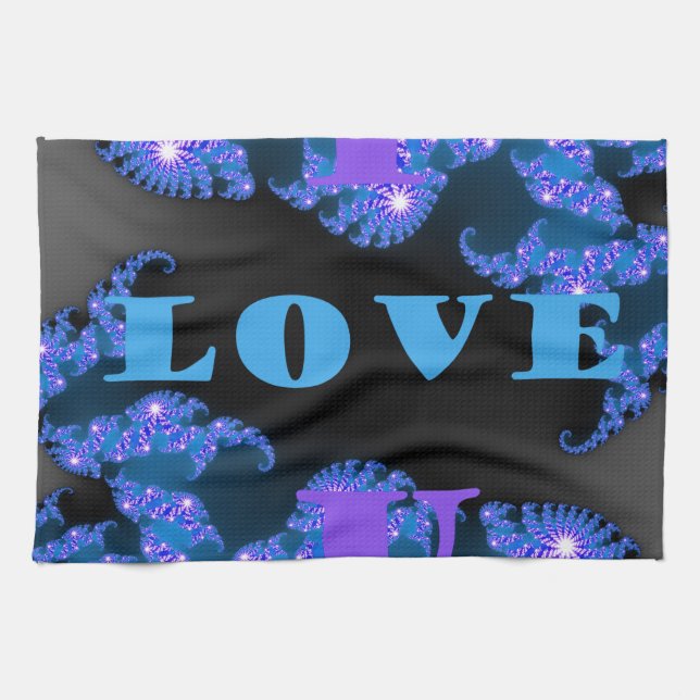 I Love U.png Towel (Horizontal)