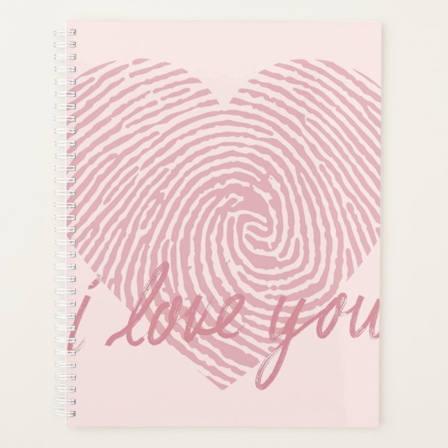 I LOVE U | Soft  Planner (Front)