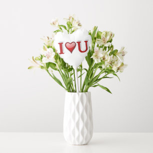 I Love U Valentines Day Red Balloon