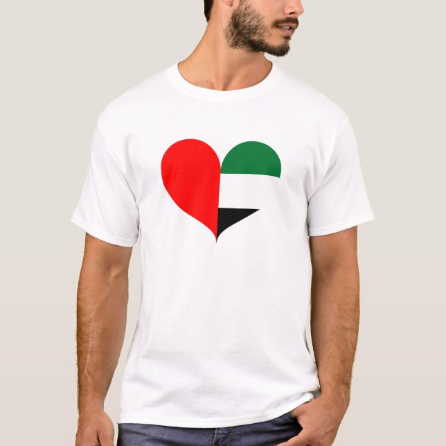 I Love UAE Flag T-Shirt (Front)