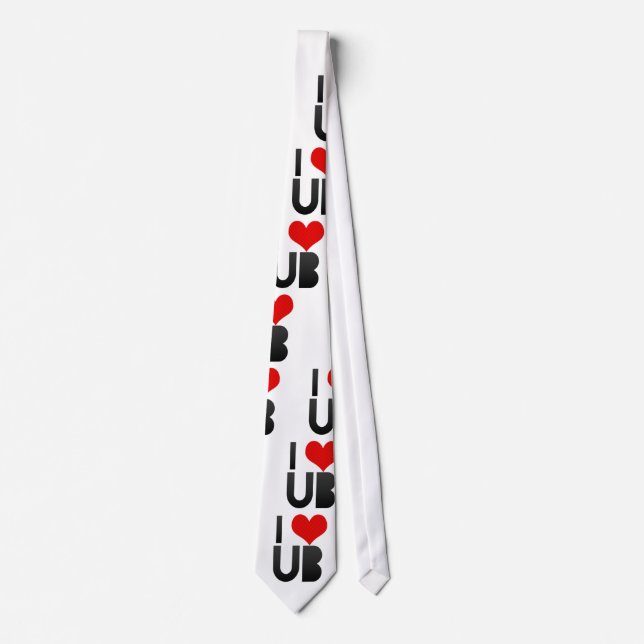 I Love UB Neck Tie (Front)