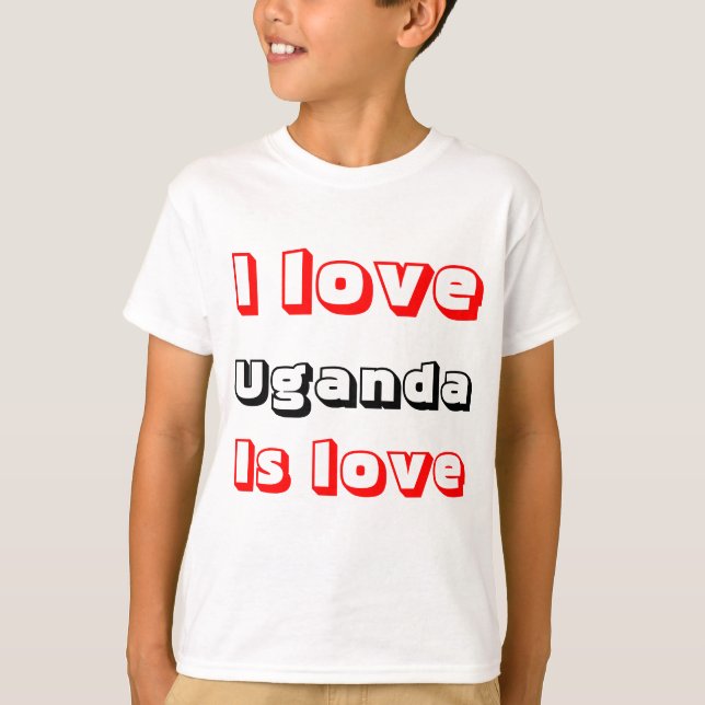 I love Uganda T-Shirt (Front)