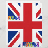 I Love UK Art Print (Front/Back)