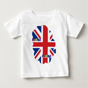 I Love UK Art Print Baby T-Shirt