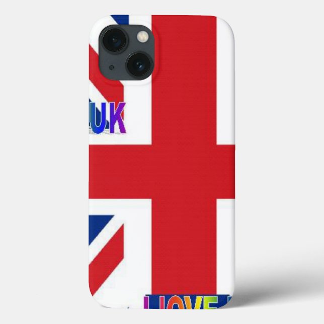 I Love UK Art Print Case-Mate iPhone Case (Back)