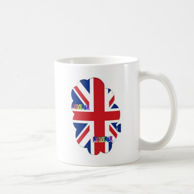 I Love UK Art Print Coffee Mug (Right)